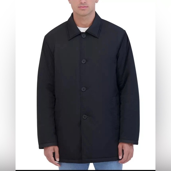 Robert Graham Men's Car Coat Wool Blend Size Large Navy blue - Picture 6 of 9
